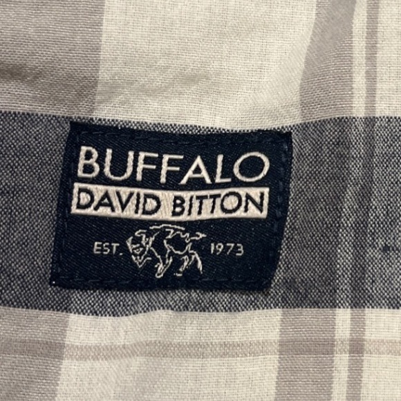 Buffalo David Bitton Men's Size XL/TP Plaid Short Sleeve Button Up Shirt - Picture 7 of 10